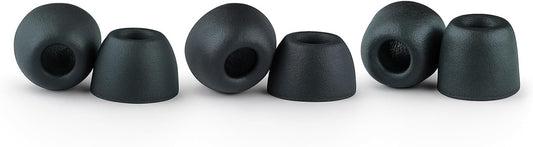Comply 100 Core Series | Memory Foam Replacement IEM Ear Tips for Etymotic, Westone, Klipsch & More | Superior Noise Isolation, Ultimate Comfort, Secure Fit | Variety, Black, Small (3 Pairs)