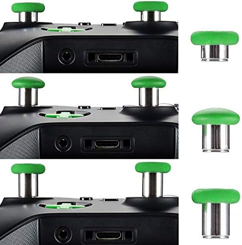 eXtremeRate 8 in 1 Green Metal Magnetic Thumbsticks Analog Joysticks for Xbox One, for Xbox Series X|S and PS4 Controller with T8H Cross Screwdrivers