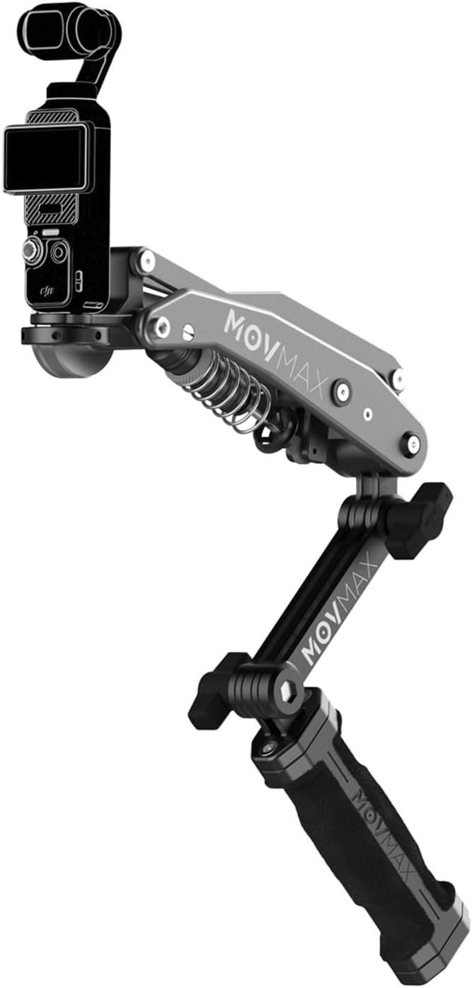 MOVMAX Blade Arm Handheld Kit for DJI Pocket 3, Insta 360, and GoPro Hero 12 Action Cameras, Handheld Stabilizer/N2 Arm Technology/Universal Locking Screw