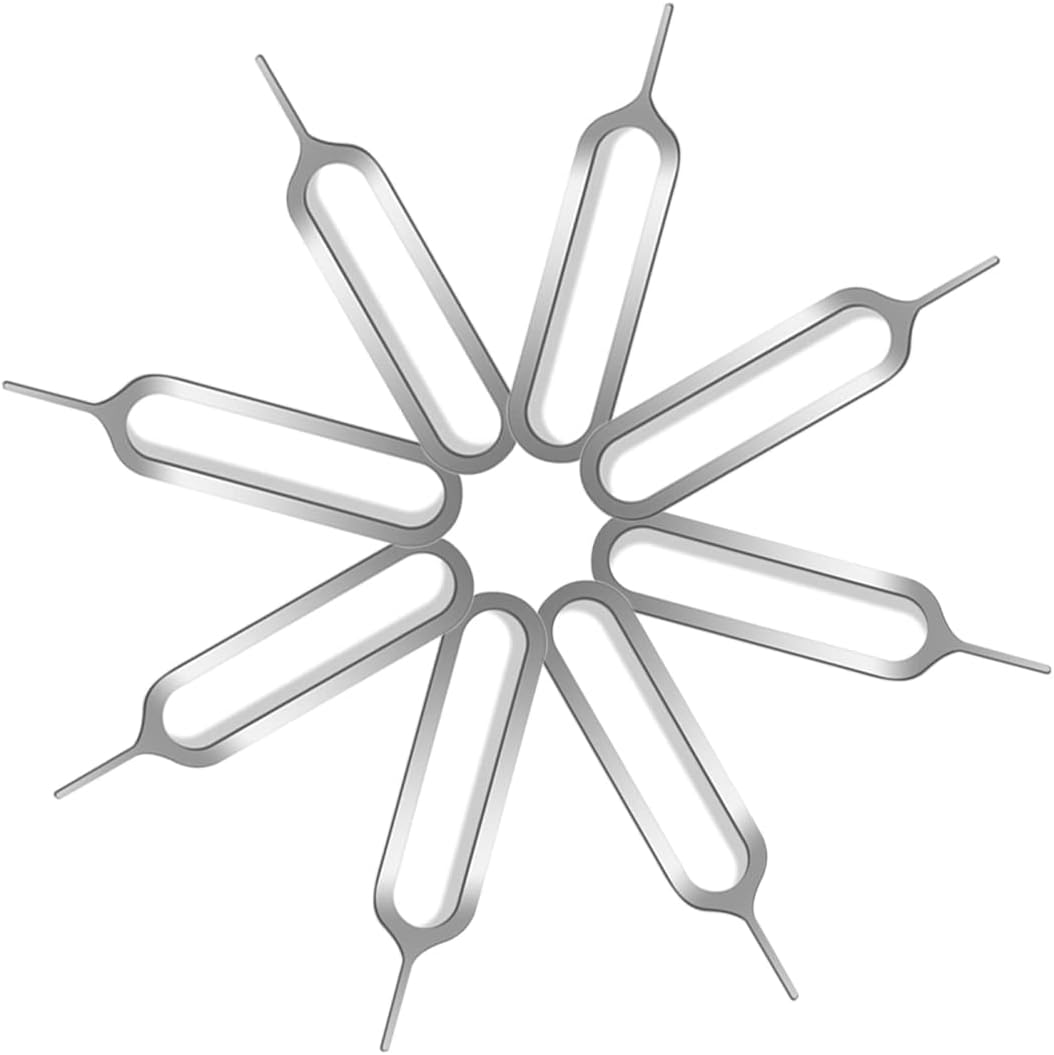 10 Pack SIM Card Adapter Kit, 4 in 1 Nano Micro Standard Converter Kit with Steel SIM Tray Eject Pin 1, Black