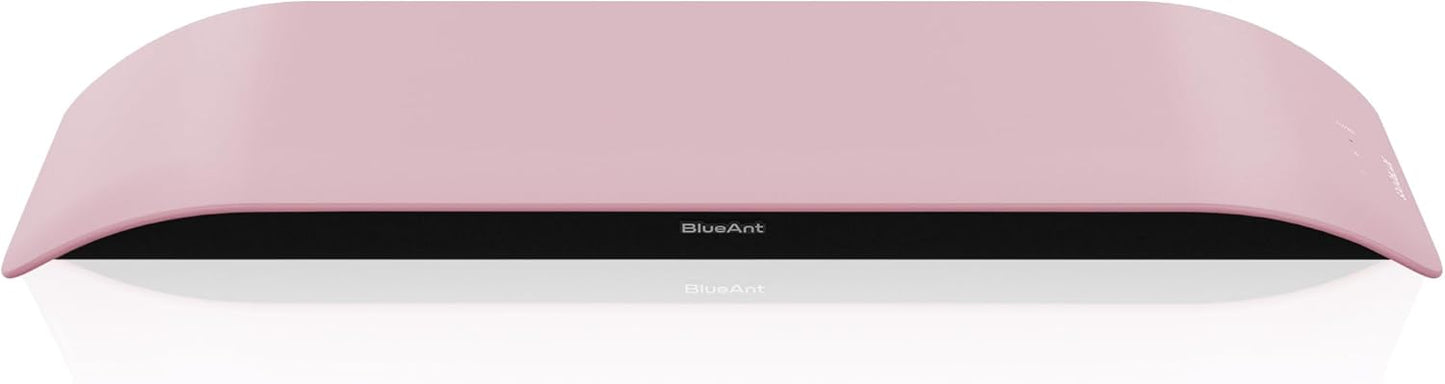 BlueAnt Soundblade Under Monitor Soundbar, Powerful 120 watt, 2.1 Channel USB-C, Bluetooth 5.3 Desktop Speaker for PC, Mac for Streaming Content, Music and Gaming. (Pink)