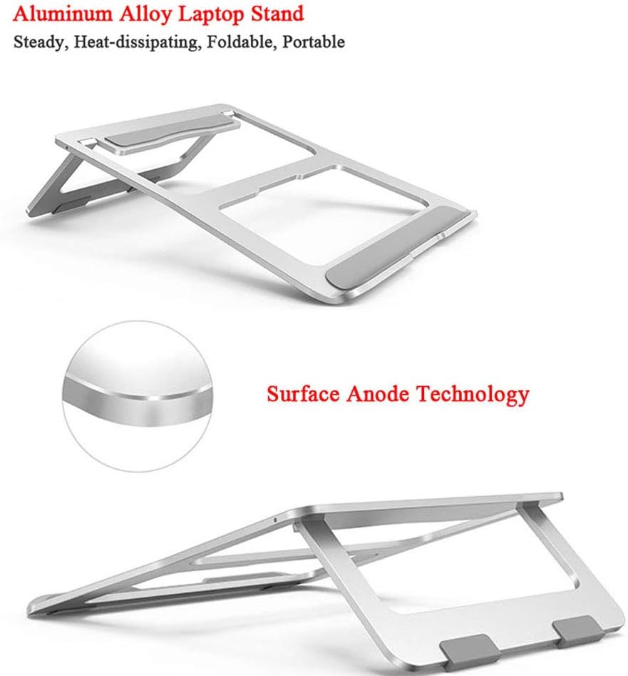 Laptop Stand,Aluminum Portable Foldable Laptop Support Stand Holder Desk Table Mobile Phone Stand for iPad MacBook Pro Air Notebook