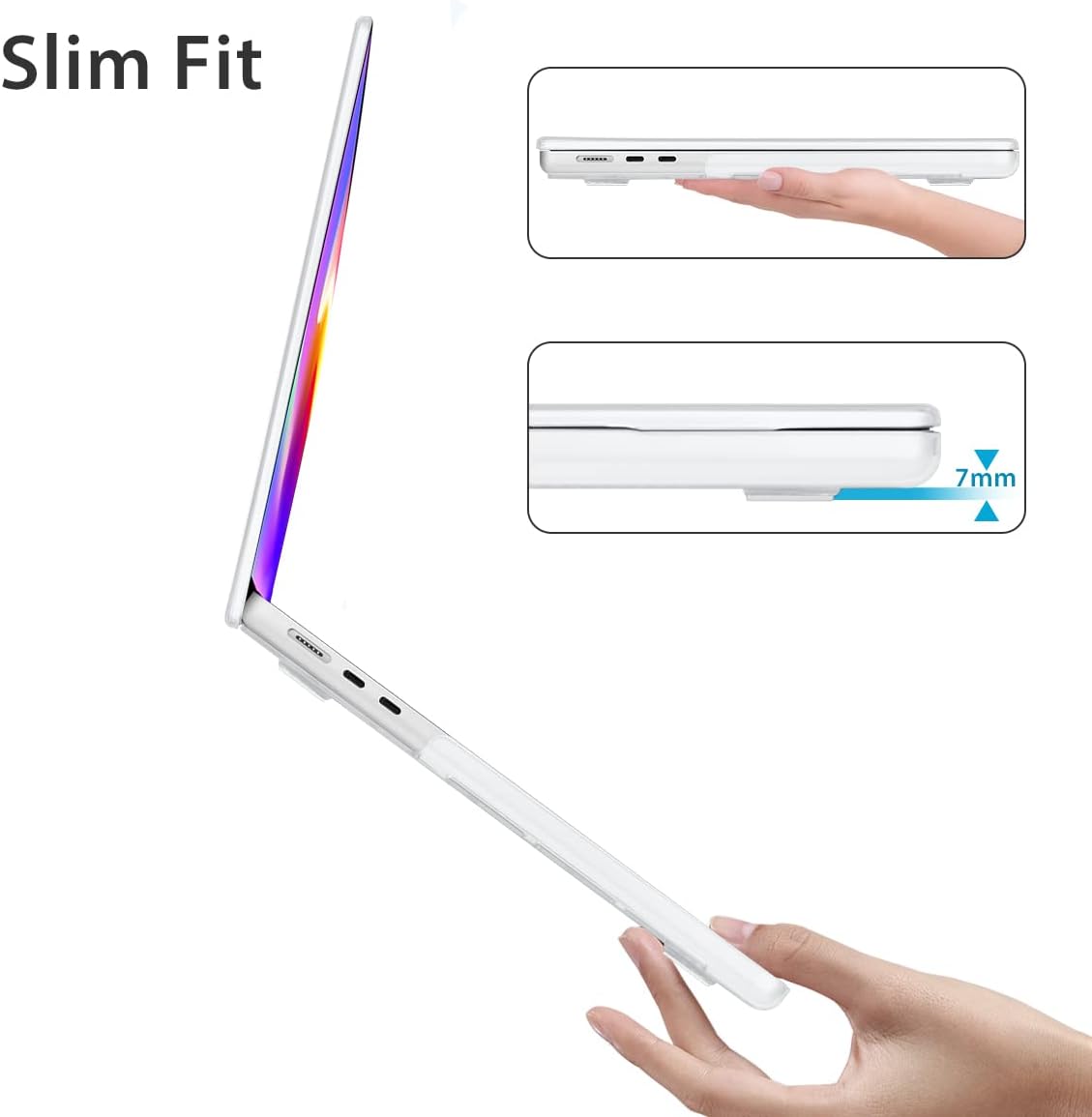 Compatible with MacBook Air 13 inch Case 2025 2024-2022 M4 A3240 M3 A3113 M2 A2681, Plastic Hard Shell&Keyboard Cover&Screen Film&Webcam Cover for MacBook Air 13.6 inch Case, Funny Dog