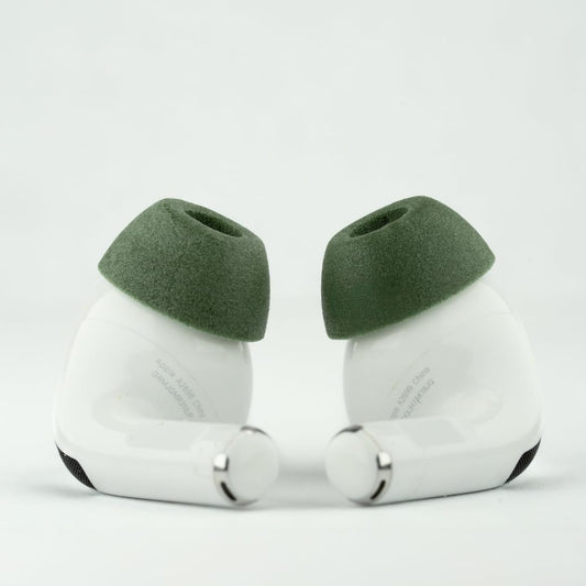 Comply TrueGrip MAX | Premium Memory Foam Replacement Earbud Tips for Apple AirPods Pro 1 & 2 | Long Lasting Comfort, MAX Durability, Secure Fit, Superior Noise Isolation| Green (Large) (1 Pair)