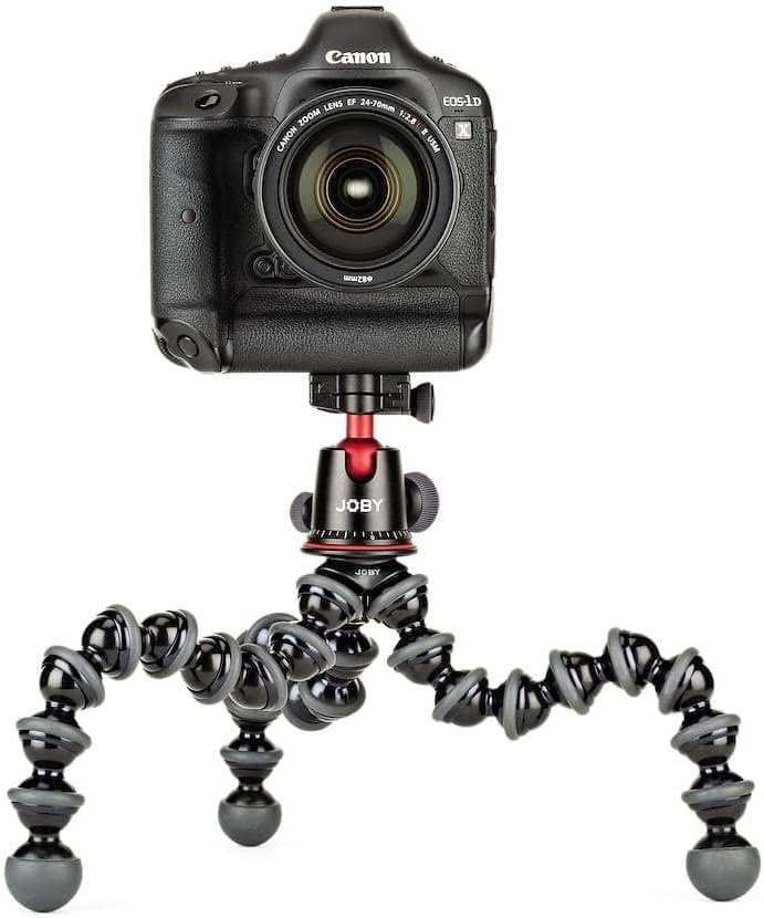 JOBY GorillaPod 5K Kit, Flexible Professional Tripod with BallHead, for DSLR Camera and CSC/Mirrorless with Lens, Up to 5 kg Payload (11lbs), Black