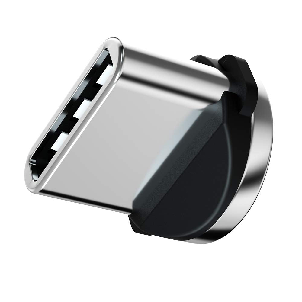 Ankndo Magnetic Connector Tip Heads [5-Pack] USB C Adapter 360 Rotating Strong Phone Cable Adapter for Type C Device