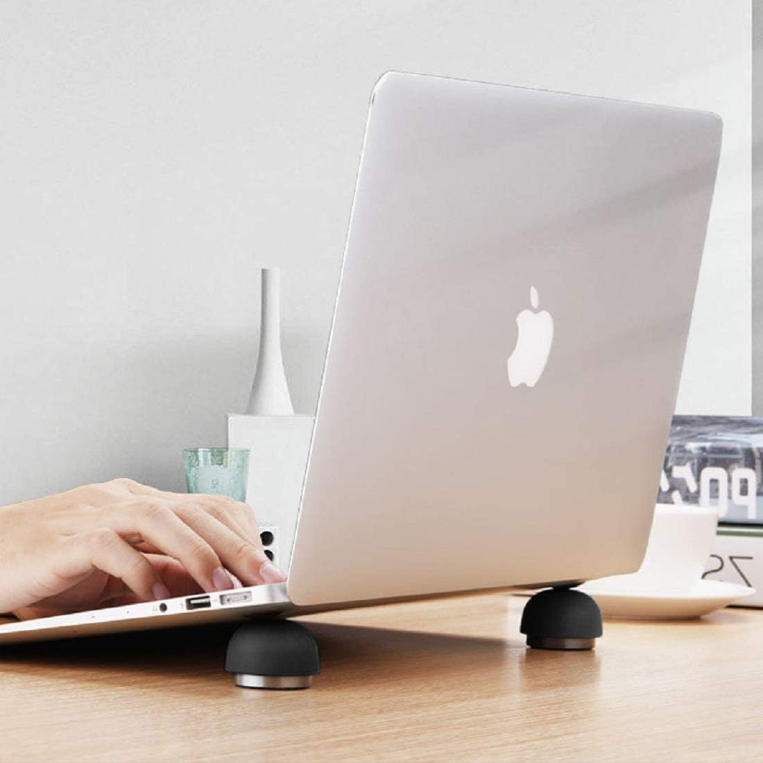 Laptop Cooling Stand,Ergonomic Laptop Cooling Pad Small Invisible Cooler Ball Portable Magnetic Laptop Cooler Stand for Computer