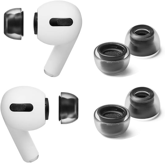 AZLA Crystal for Airpods Pro 1st & 2nd Gen (2-Pair, MS) – Airpod Pro Ear Tip Replacement – Airpod Pro Tips with Premium Silicone