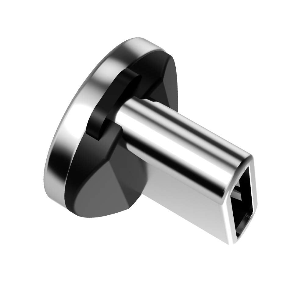 Ankndo Magnetic Connector Tip Heads [5-Pack] USB C Adapter 360 Rotating Strong Phone Cable Adapter for Type C Device