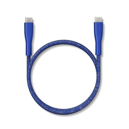 CASETiFY Powerthru USB-C to USB-C Cable (1m/3.3ft) - Meter - Cobalt Blue