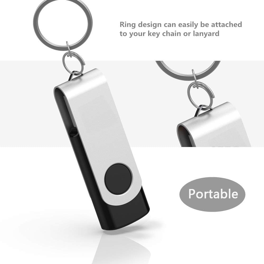 Aiibe 2GB Flash Drive 50 Pack 2GB USB Flash Drives Thumb Drive Bulk USB Drives USB 2.0 Memory Stick, Wholesale (2 GB, Black)