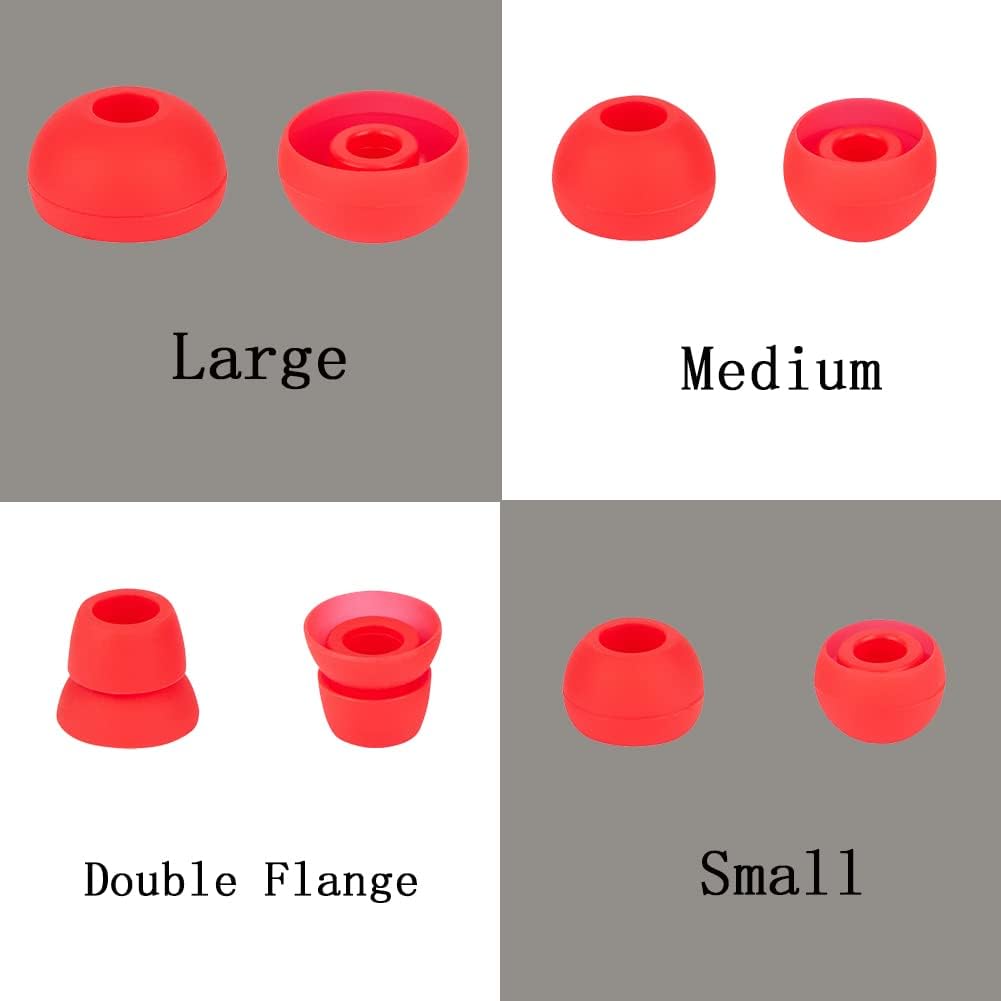 Earbud Replacement Tips Silicone Ear Tips Compatible with Powerbeats 1/2/3 Wireless Beats by Dre Headphones,4 Pairs Earbud Cap