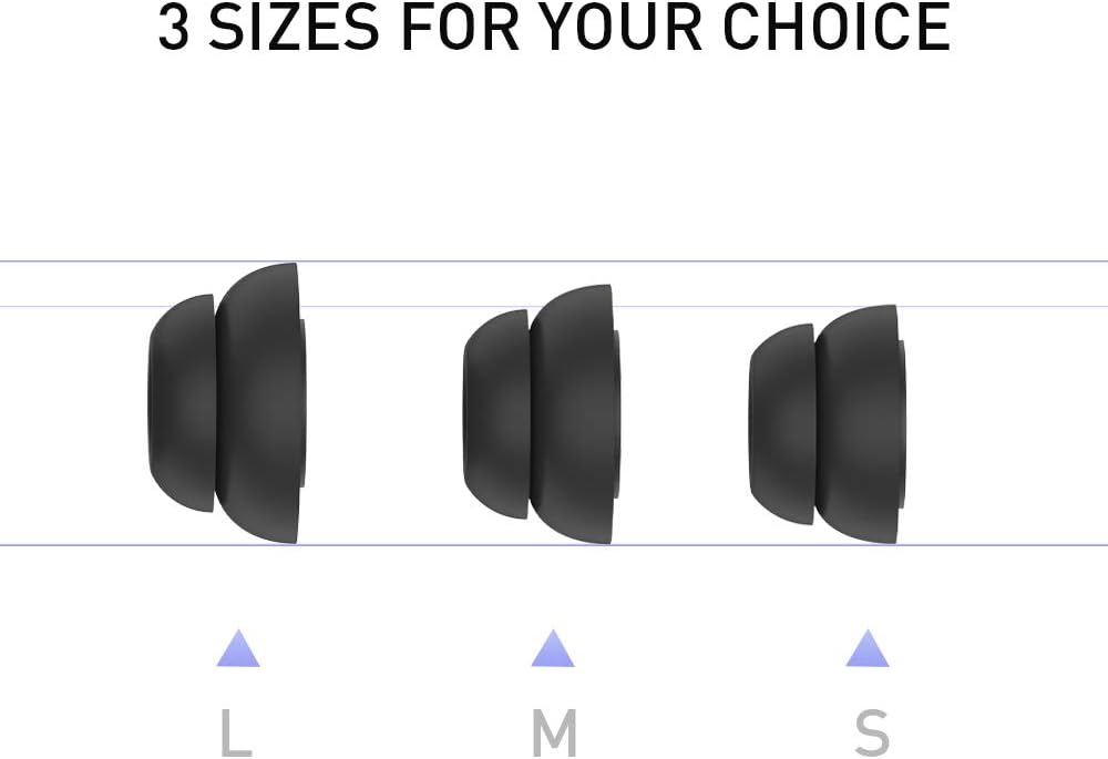 Delidigi for 6 Pairs AirPods Pro 2nd/1st Generation Replacement Ear Tips,Noise Reduction Silicone Earbuds Earplug Accessories Built-in Dust Guard Screen&Fit in The Charging Case S/M/L Size