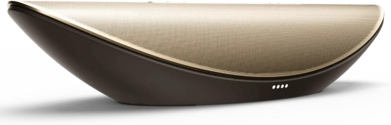 Cleer Crescent Smart Audio Bluetooth Speaker, 3 Hi-Res Audio Certified Sound Modes – 8 Linear 40mm Drivers with Dual 84mm Woofers Array 3D Room-Filling Sound, Wi-Fi/Bluetooth Streaming, Premium Design
