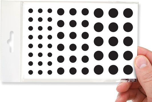 BLOCKED Stackable Webcam/Camera Vinyl Covers | 57 Low-Tack Restickable Webcam Sticker | 3-Sizes | Black 57-Pack (Muted Matte)