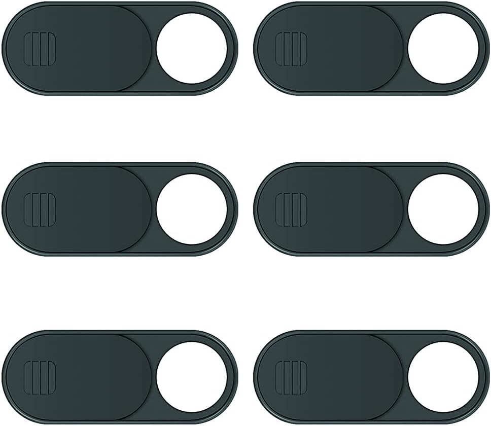 Webcam Cover Slide, Ultra Thin Round Hole Laptop Camera Cover Slide Blocker for Computer MacBook Pro iMac PC Tablet Notebook Surface Pro Echo Show Camera, Ultra Thin Privacy Protector（6 pack）