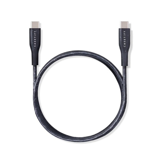 CASETiFY Powerthru USB-C to USB-C Cable (1m/3.3ft) - Black