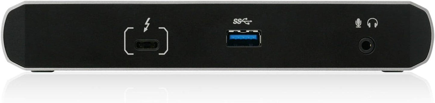 IOGEAR 9 Port Thunderbolt 3 Hub - 4K Dual Display 60Hz - 2 Displayport 1.2-60W Charging for Laptop - 40Gbps Speeds - Integrated Ethernet - 3.5mm Audio - GTD737