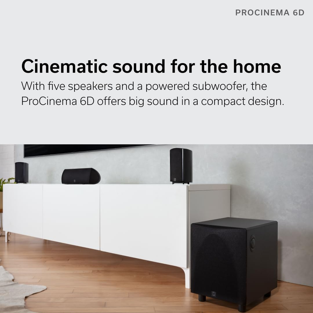 Definitive Technology ProCinema 6D 5.1 Channel Home Theater System with Denon AVR-S570BT AV Receiver Bundle