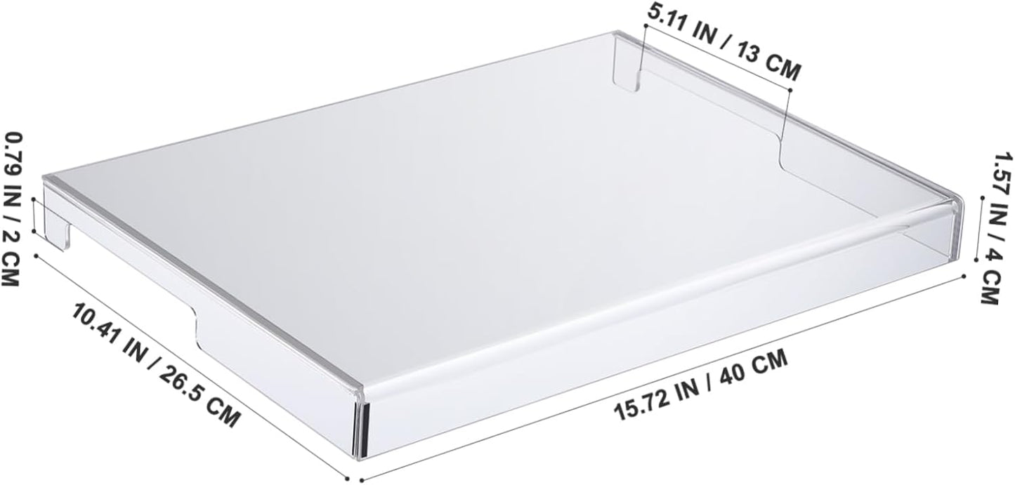 DOITOOL Clear Acrylic Keyboard Cover Protector, 15.6 in Laptop Keyboard Cover Mechanical Laptop Protector Cats from Touching Keyboard,15.7x10.4x1.6in