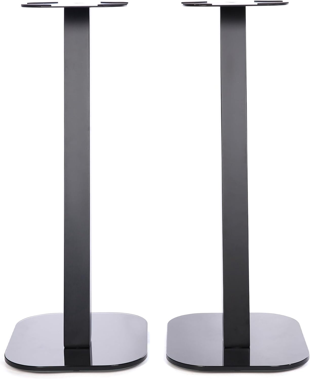 EXIMUS One Pair Fixed Height Universal Speaker Floor Stands - Black - 610 Series