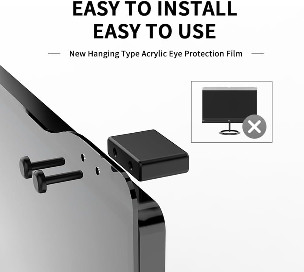 Docooler Computer Privacy Screen Filter, Hanging Screen Filter Compatible Widescreen Computer Monitor with Aspect Ratio 16:9, Anti-Glare Privacy Screen Protector for 20-32 Inch Monitor (Inch Optional)