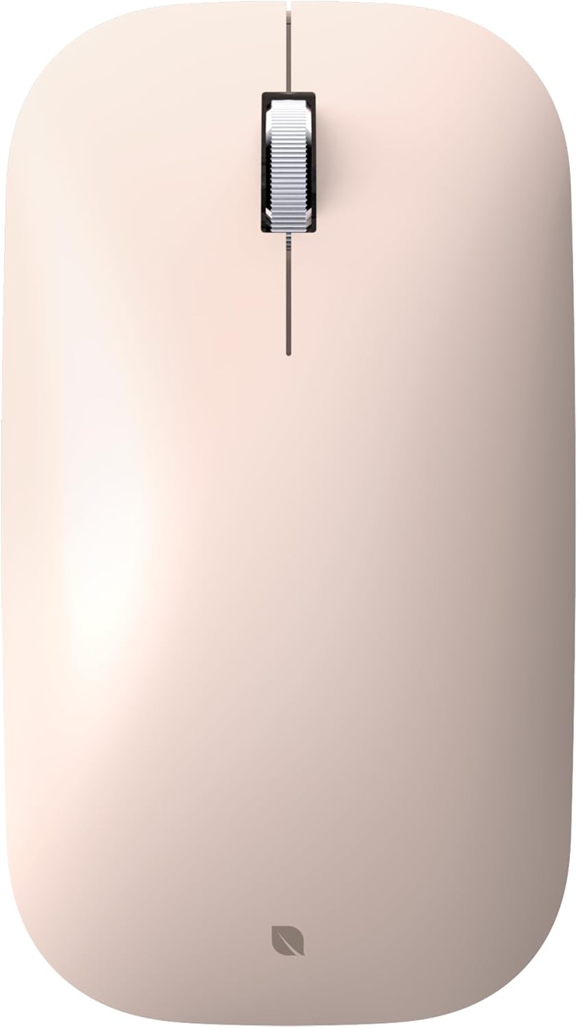 Incase Modern Mobile Mouse – Designed by Microsoft – Lightweight, Precision Navigation, Right/Left Hand Use, Scroll Wheel, BlueTrack Technology, Wireless Bluetooth for Mac/Windows/8/10/11 (Sandstone)