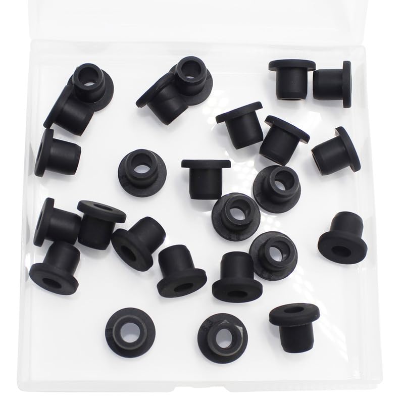 25 Pcs 5/16" Drill Hole, 3/16" ID Silicone Rubber Grommets for Wiring, Top Hat Grommets for Tubes Cables, Waterproof L-Shape O-Ring Seal Hose Gasket in Hydroponic Irrigation Systems