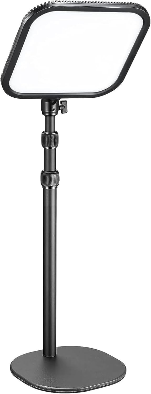 Godox ES30 Key Light, 2250Lumens Desk Light for Streaming with Extendable Desk Stand, 0-100% Brightness & 2800-6500k Color Temperature APP Control, Soft Light Panel for Streaming, Zoom Calls, YouTube