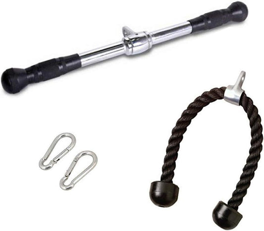 FITNESS MANIAC Strength Training Gym Accessories Home Gym Cable Attachments Exercise Machine Equipment Pull Press Down Accessory