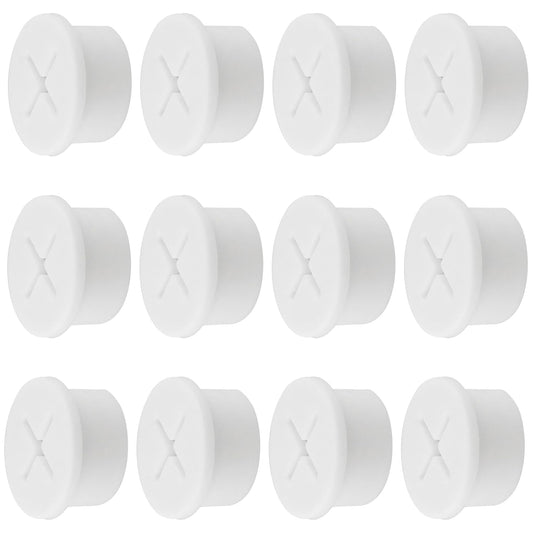 Desk Grommet,3/4 Inch Flexible Rubber Grommets, Silicone Cable Cord Grommet Wire Hole Cover for Desk, Table and Other Furnitures(12Pack)