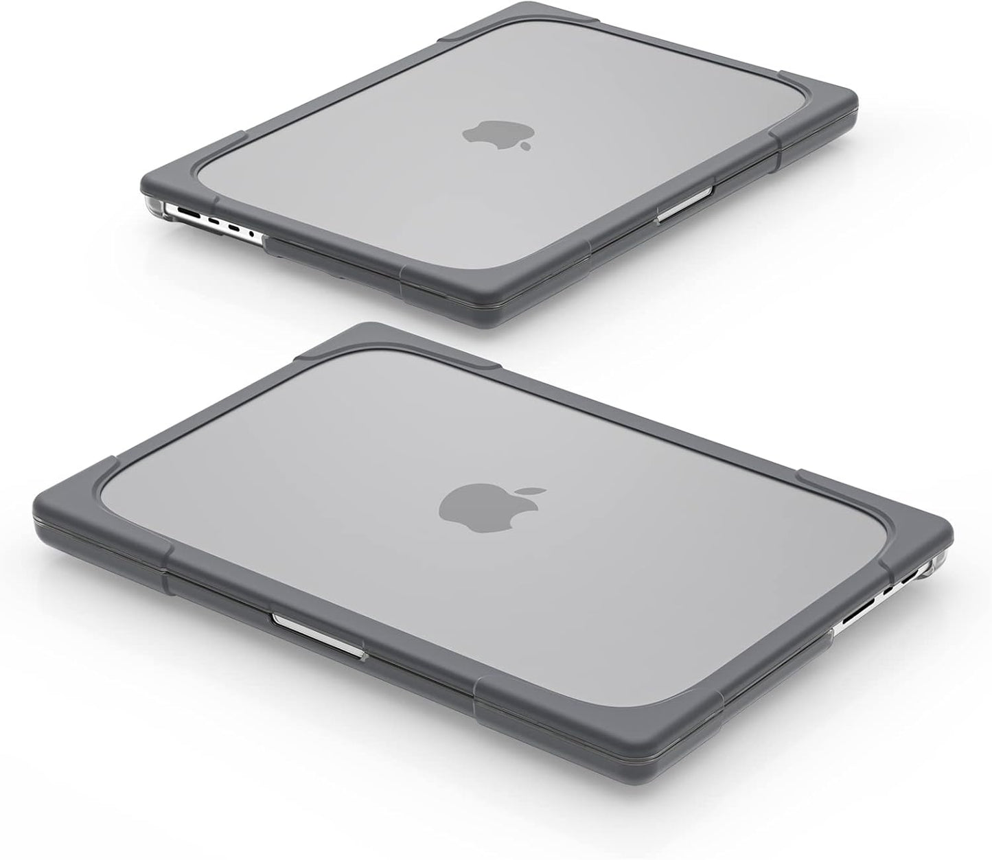 Batianda Compatible with New MacBook Pro 16 inch Case 2024 M4 Chip 2023 2021 Release with M3 M2 Pro Max, Heavy Duty Protective Plastic Hard Shell with Fold Kickstand & Keyboard Cover Protector, Gray