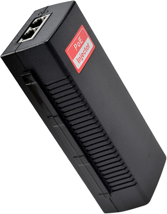 Revotech 30W PoE Injector Adapter Gigabit, IEEE 802.3 at/af 48V DC Passive POE+ RJ-45 10/100/1000Mbps, up to 100 Meters (328 Feet), Plug and Play