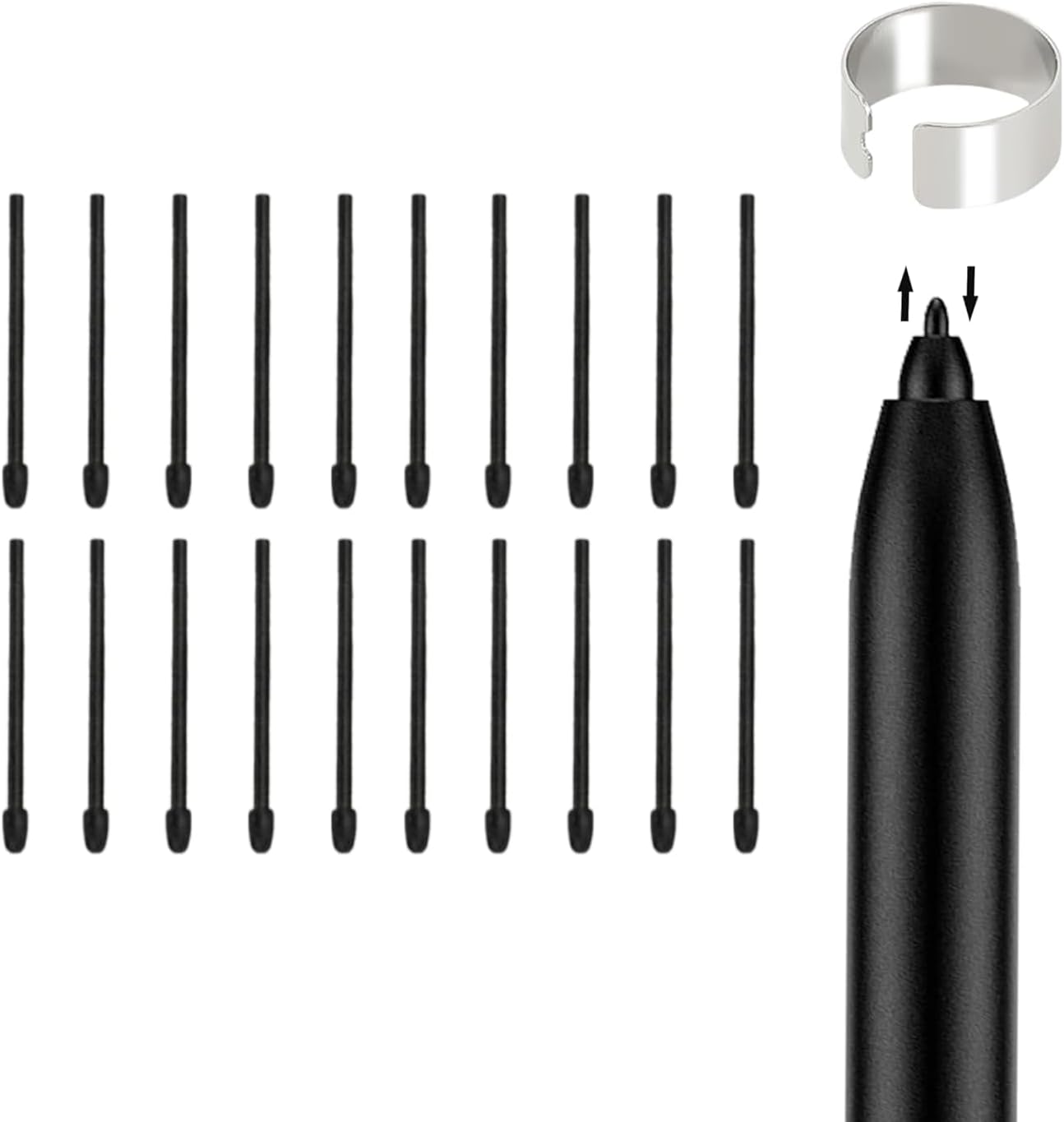 20 Pcs Pen Tips for Remarkable 2 Pen, Stylus Pen Tips Replacement for Remarkable 2 Stylus Marker Plus Pen Nibs with Reamove Tool