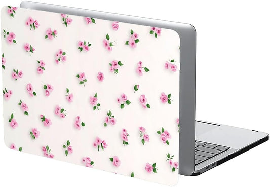 Compatible with MacBook Air 13.3 13.6 Inch Case 2022 2021 2020 2019 Plastic Hard Shell Case Cover,13.6 Air (A2681) M2 2022, Pink Rose