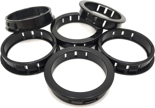 2"(50mm) Black Snap-in Knockout Insulating Bushing Grommets, Plastic Cable Hole Grommets for Wiring, Round Nylon Snap in Locking Electrical Wire Cord Hose & Tubing Bushings Grommets, 6pcs
