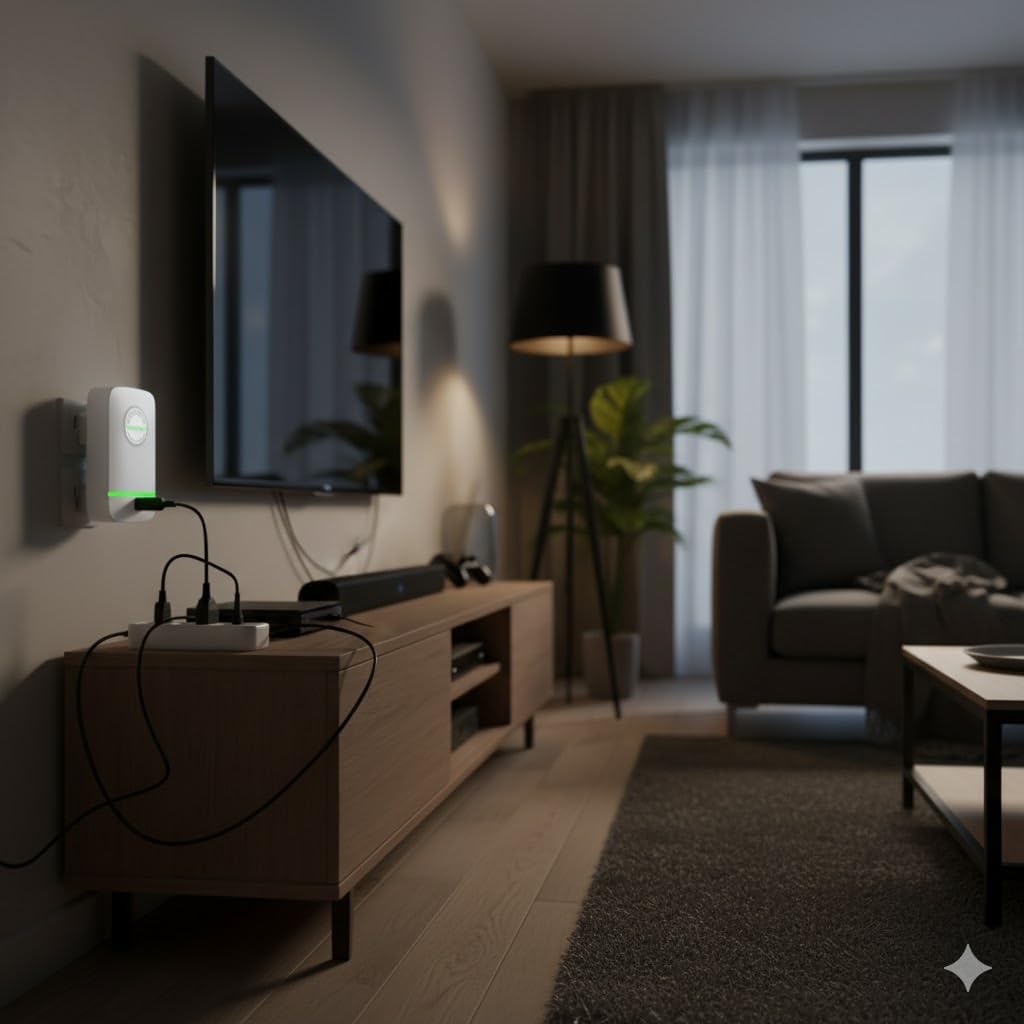 Elon-musk's Electricity Saving Box Stop Watt Stopwatt Energy Saving Device Save Energy Saving Device Energy Saving Power Strip for Home Office US Plug 90v-250v 30kw Rated Green (5PCS)