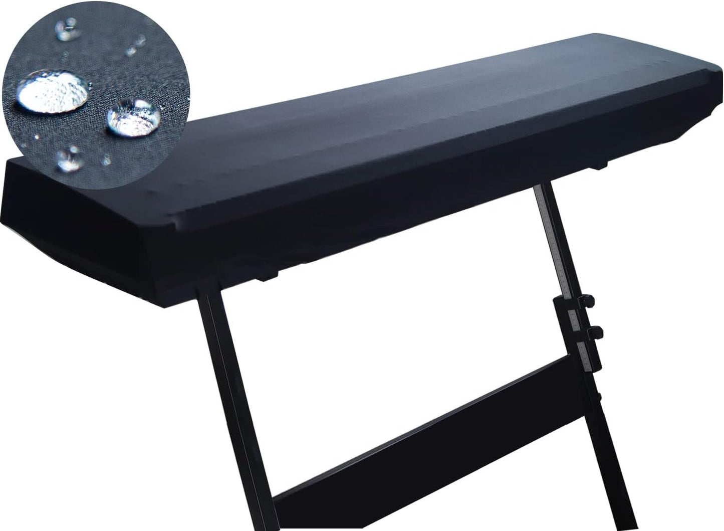 Piano Dust Cover 61-88 Keys Weighted Keyboard Small Keyboard Piano Covers Waterproof Locking Clasp Keep It From Dust and Dirt (76-88 KEYS)