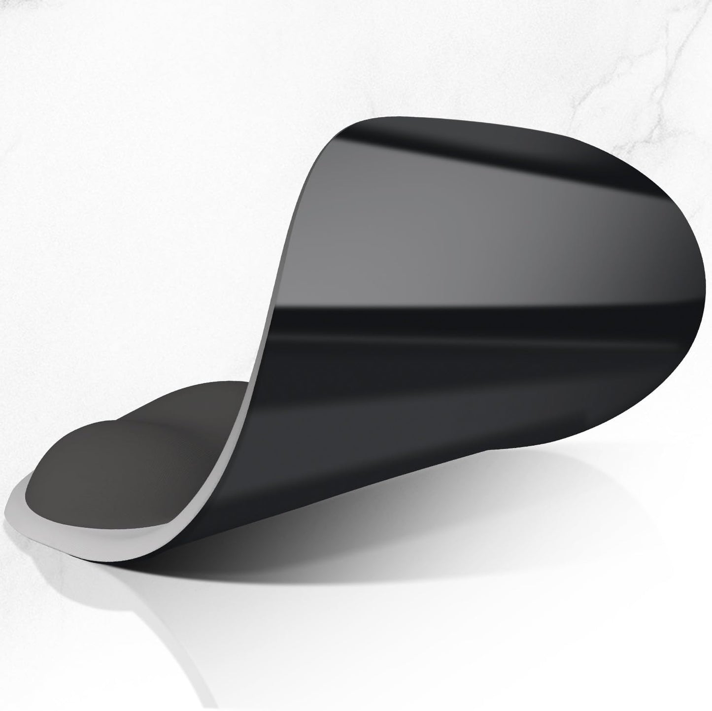 ITNRSIIET Ergonomic Mouse Pad, Cushioned Gel Wrist Rest, Non-Slip Base, Smooth Surface, Cute Multi-Color, 9.5 x 8.2 in, Gray Gradient