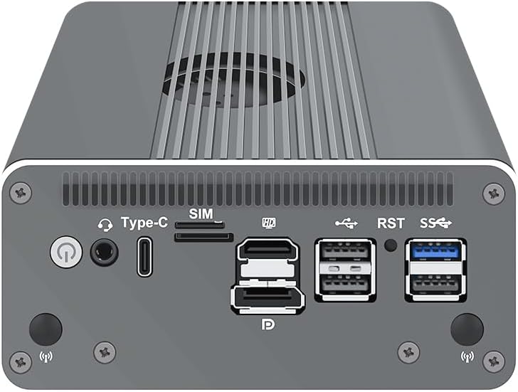 CWWK Intel Alder Lake N100(4C/4T Up to 3.4GHz)/N305(8C/8T Up to 3.8GHz) Dual SFP+10GbE Mini PC|4xIntel I226-V 2.5GbE |DDR5 Memory|PCI-E x4|HDMI+DP+Type-C (10 Gigabit N100, 16G RAM 512G SSD)