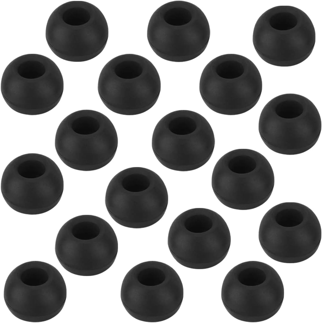 Earbud Tips Replacement - 9 Pairs White Ear Tips Compatible with Powerbeats 2/3, LG, Samsung Earbuds