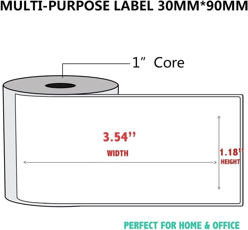 200 Pcs Cable Labels - Waterproof Wire Cord Label, Tear Resistant Wire Labels, Self Adhesive Cord Organizing Label, for Cable Management, Compatible with PUQU AQ20 Label Makers(White) 30 * 90mm