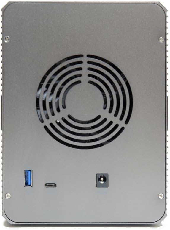 5 Bay USB 3.2 Type-C 10Gbps Daisy-Chain Hard Drive Enclosure DAS, Support 120TB (5X 24TB) 2.5" & 3.5" SATA HDD/SSD