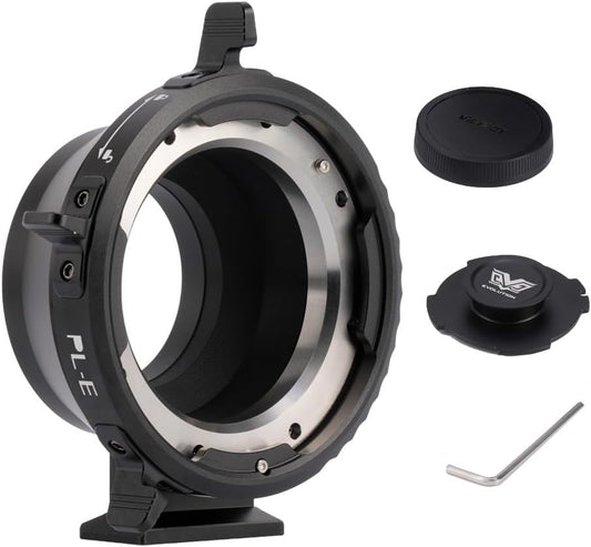 VILTROX PL-E Mount Lens Adapter Ring Lens Converter with Rotary Lock Compatible with PL Lens to Sony E/NEX Mount Cameras A7S3/FS7/5/FX9/A7R4/R3/a Series/Nex Series