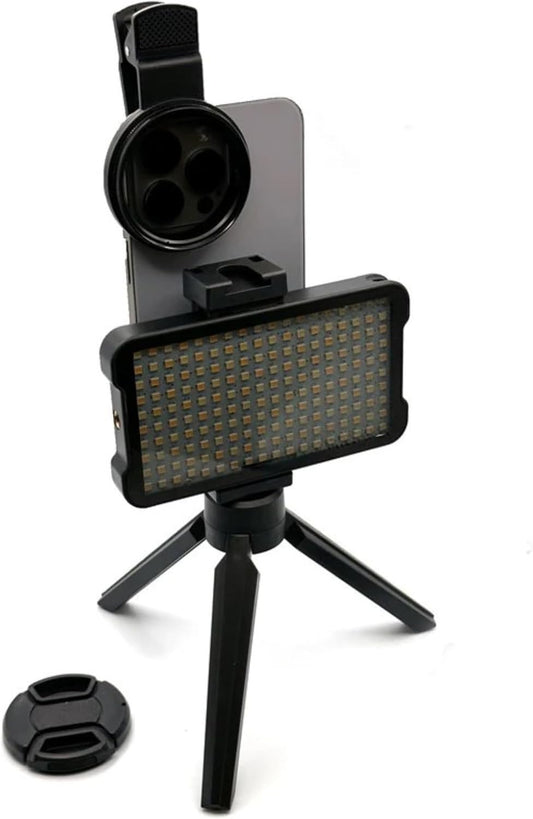 Dpofirs Light, Selfie Light and Circular Polarizer Filter, Clip Fill Light CPL Polarized Lens Adjust Brightness Removing Reflective Photographic Video Light for Art, Dpofirs29w3vfmsdy