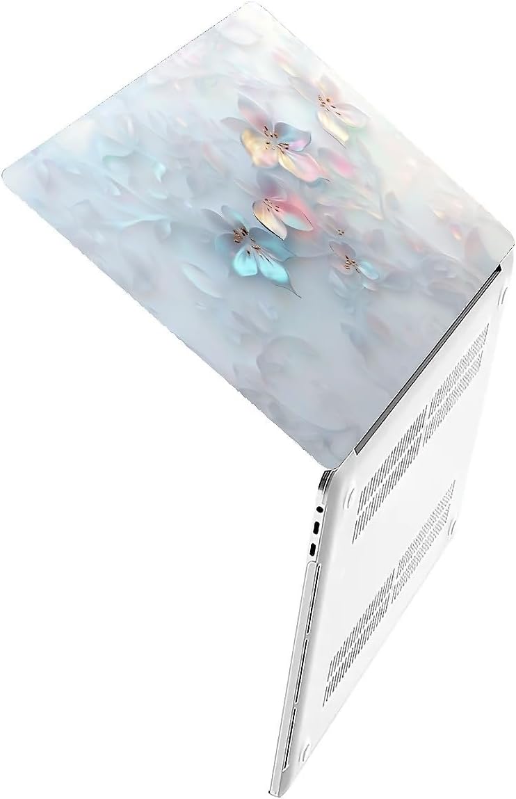 Compatible with MacBook Air 13.3 13.6 Inch Case 2022 2021 2020 2019 Plastic Hard Shell Case Cover,13.6 Air (A2681) M2 2022, Floral