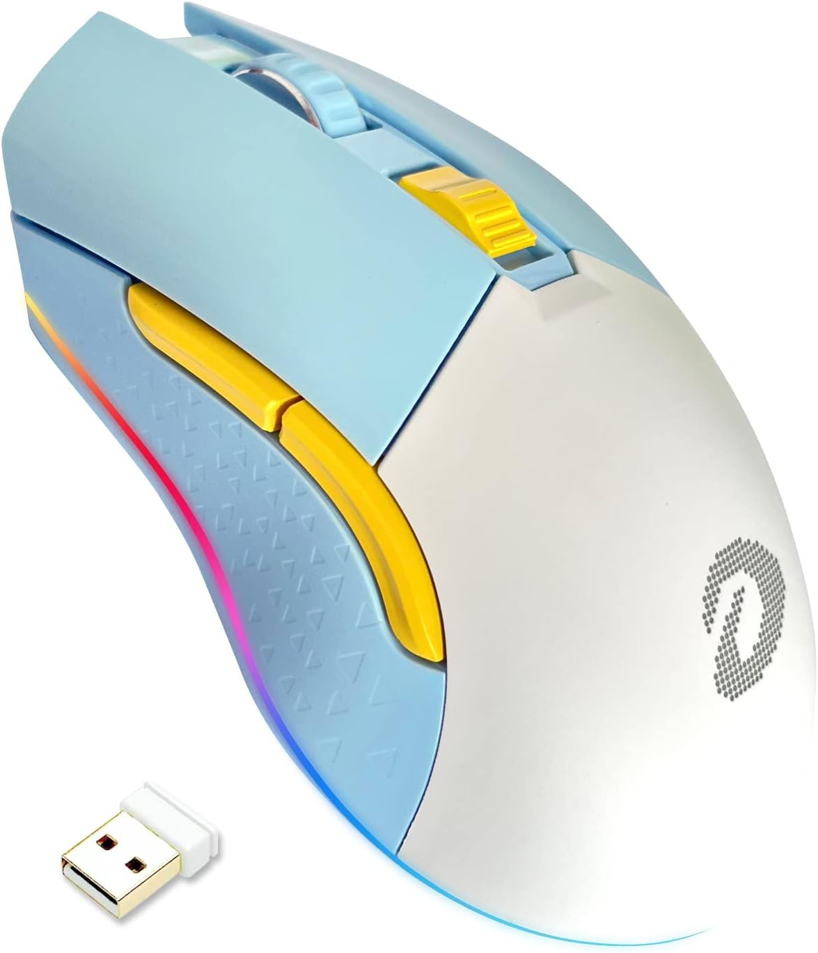 DAREU Wireless Wired Gaming Mouse Dual-Mode Rechargeable 7 Programmable Buttons,10K DPI,RGB and 7 Adjustable DPI Levels up to [150IPS] [1000Hz Polling Rate] for PC Notebook Mac