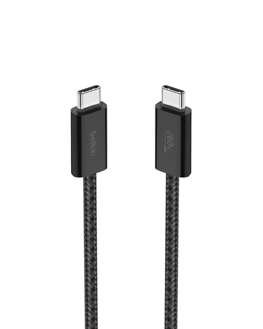 Belkin USB C to USB C Cable, 3.3ft, 60W - Type C Charger, iPhone Charger Cord, Soft, Braided, Flexible for iPhone 16, Galaxy S25, Pixel 9, Airpods, iPad Pro, Tablet & More, Travel Essentials - Black