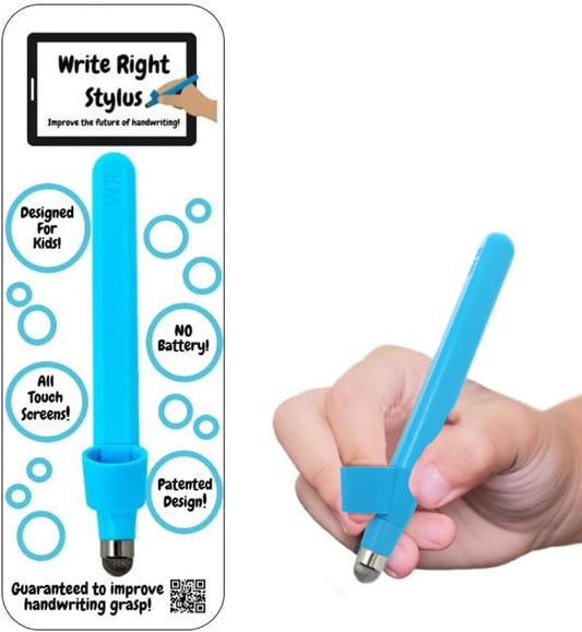 Handwriting Improvement Tool for Children, Perfect for Learning Writing Skills, Compatible with All Tablets, Montessori-Inspired Educational Stylus for Schools - Write Right Stylus