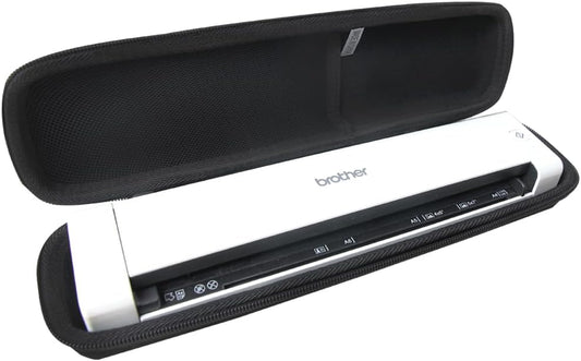 Adada Hard Travel Case for Brother DS-640 / DS-740D / DS-720D Duplex Compact Mobile Document Scanner